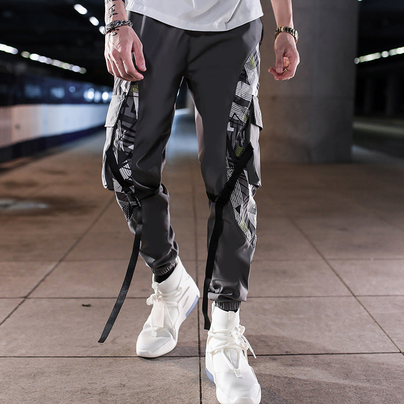 Sports Pants Men Spring Summer Trendy Ankle Banded Working Pants Couple Casual Trousers Quick-dry Pants Hip Hop Sweatpants Now