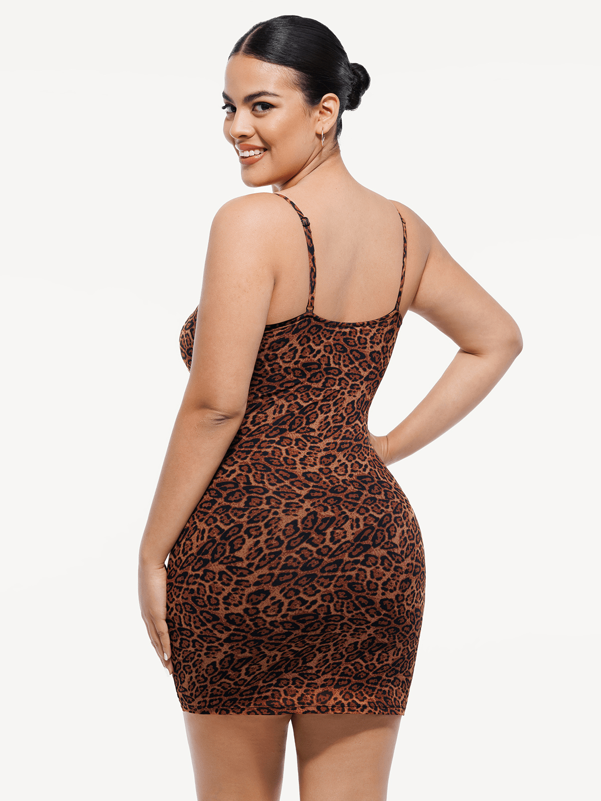 Popilush X Angela Shapewear Mesh Tummy Control Adjustable Strap Slip Dress