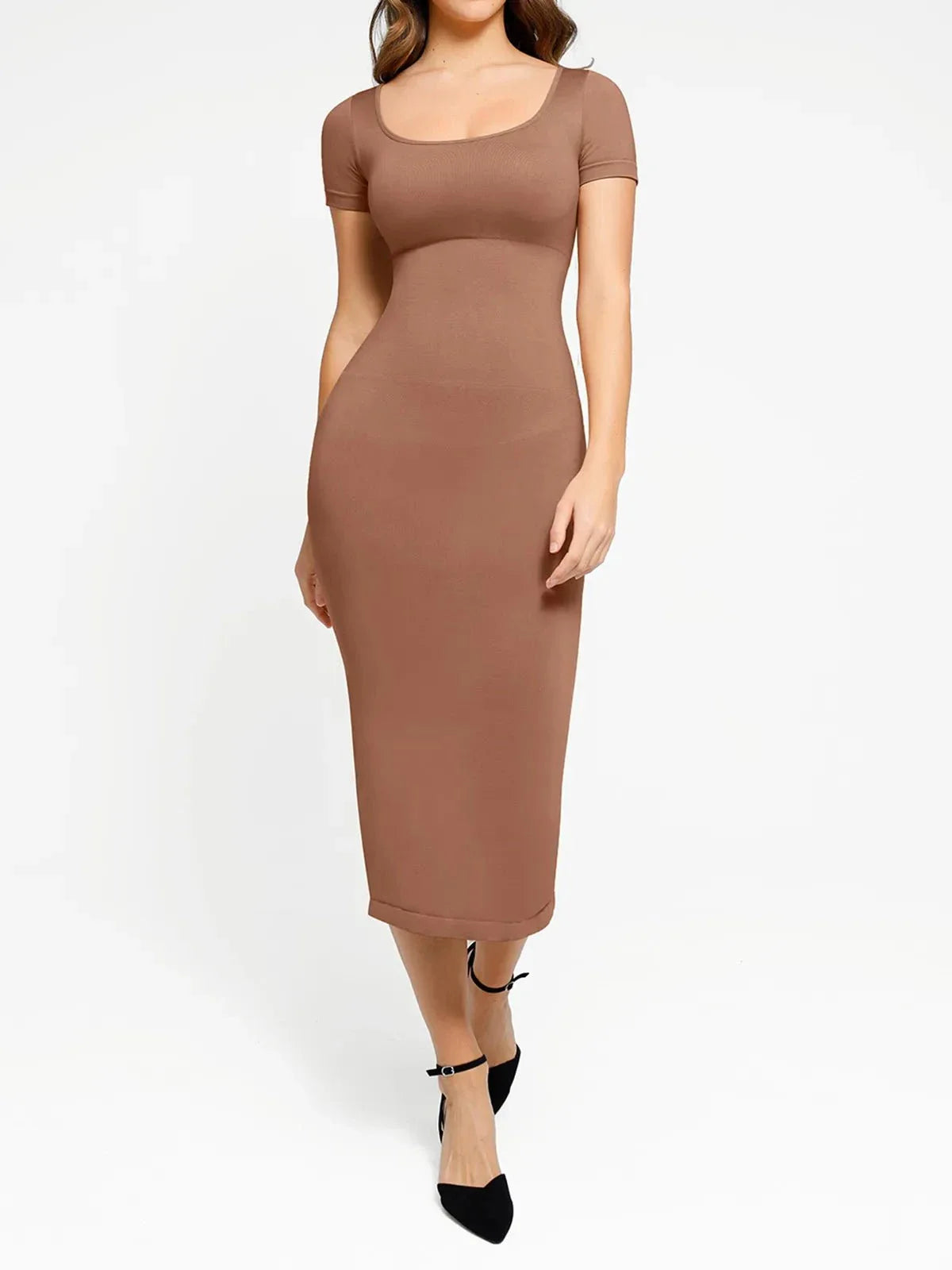 Shapewear Eco-Friendly Sculpting Seamless Midi Dress Set