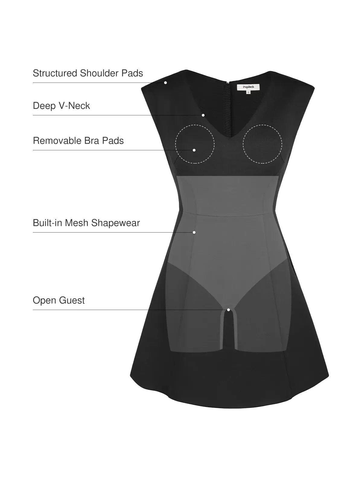Shapewear Professional Convertible Mini Dress
