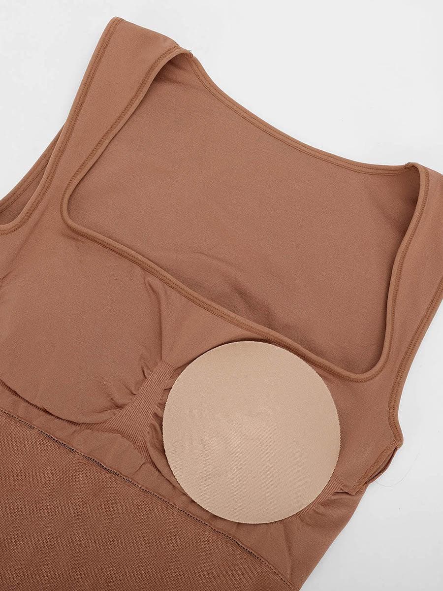 Shapewear Sleeveless Square Neck Slimming Seamless Dress