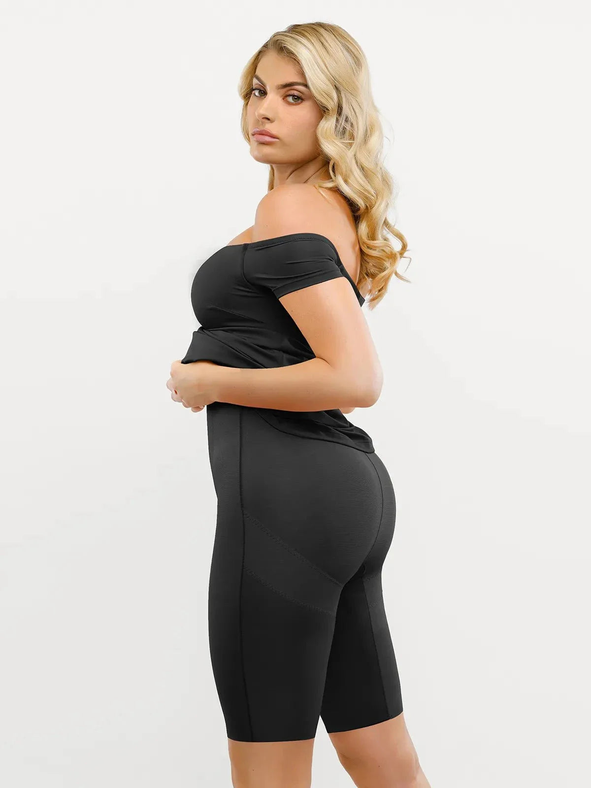 Shapewear Off-Shoulder Tummy Control Smoothing Maxi Dress