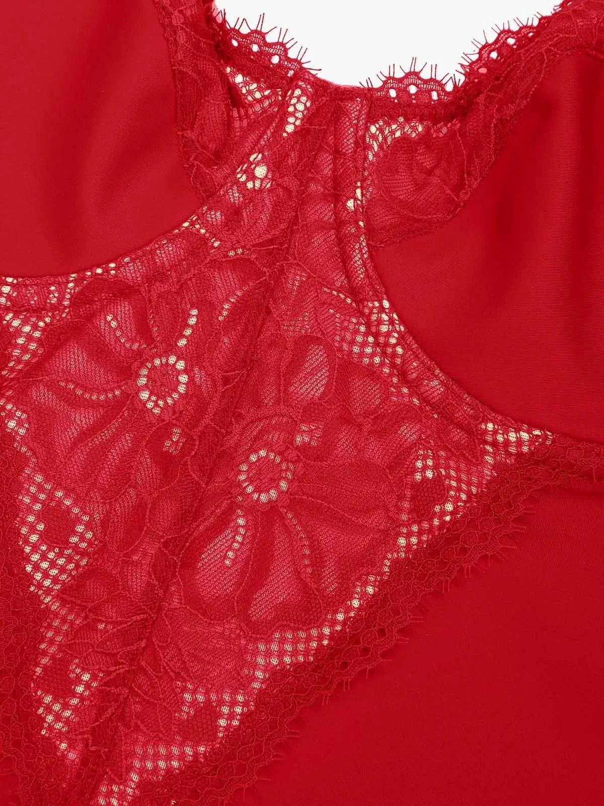 Shapewear Tummy Control Lace Inset Midi Dress